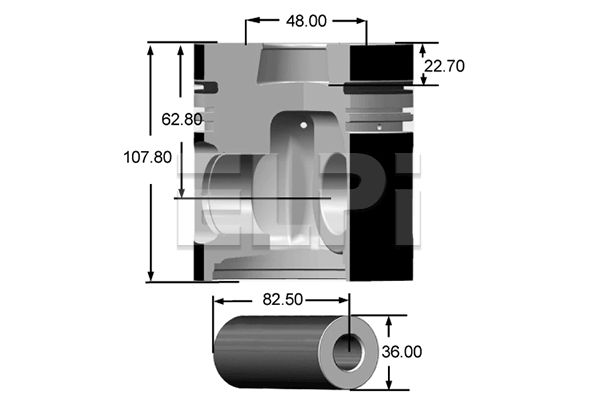 Piston LP181 3015 STD ELPI